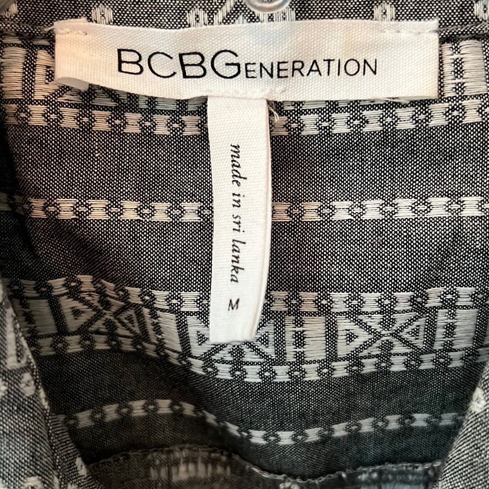 Bcbgeneration Gray And White Stripe Pattern With … - image 2